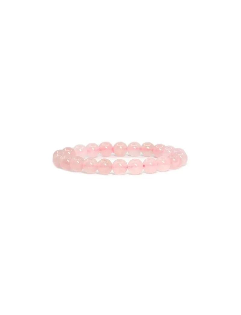 Pulseira de quartzo rosa